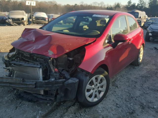 KNADM5A38C6019650 - 2012 KIA RIO LX Կարմիր լուսանկար 2