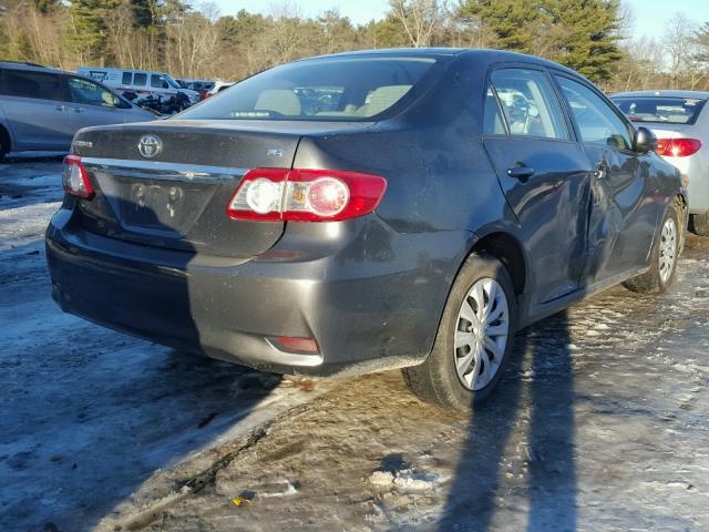 2T1BU4EE4CC899724 - 2012 TOYOTA COROLLA BA GRAY photo 4