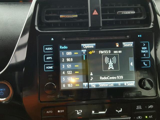 JTDKARFP3H3001538 - 2017 TOYOTA PRIUS PRIM ვერცხლისფერი ფოტო 9