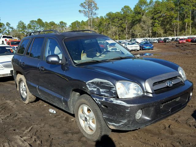 KM8SC13D76U079930 - 2006 HYUNDAI SANTA FE G BLUE photo 1