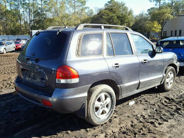 KM8SC13D76U079930 - 2006 HYUNDAI SANTA FE G BLUE photo 4