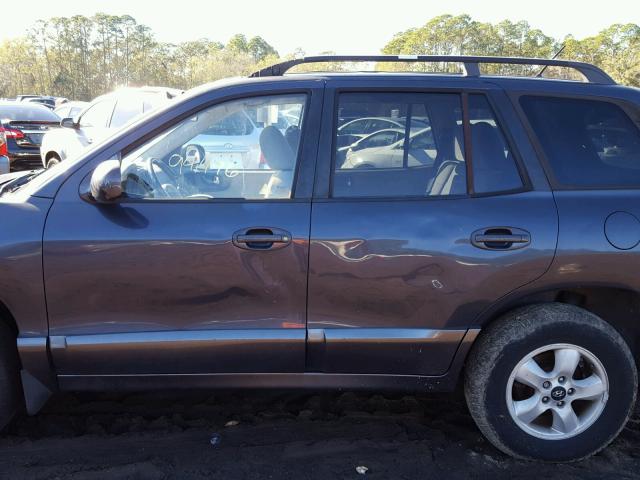 KM8SC13D76U079930 - 2006 HYUNDAI SANTA FE G BLUE photo 9