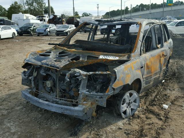 5FNYF28156B041907 - 2006 HONDA PILOT LX BURN photo 2