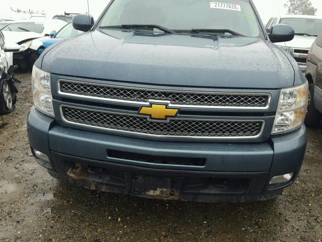 1GCRKTE70CZ111883 - 2012 CHEVROLET SILVERADO BLUE photo 7