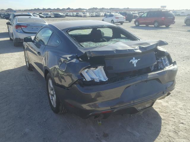 1FA6P8AM3G5336167 - 2016 FORD MUSTANG CHARCOAL photo 3