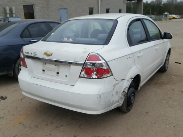 KL1TD56668B083239 - 2008 CHEVROLET AVEO BASE თეთრი ფოტო 4