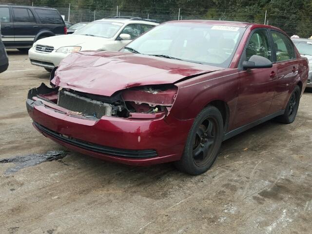 1G1ZT54835F289643 - 2005 CHEVROLET MALIBU LS RED photo 2