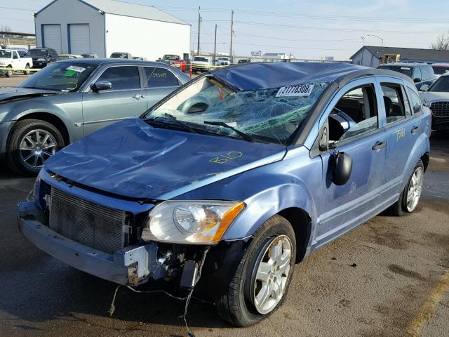 1B3HB48B17D380853 - 2007 DODGE CALIBER SX BLUE photo 2