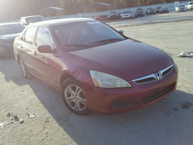 1HGCM56306A065032 - 2006 HONDA ACCORD SE MAROON photo 1