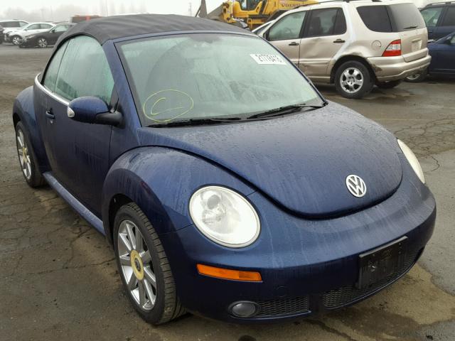 3VWSF31Y16M302168 - 2006 VOLKSWAGEN NEW BEETLE BLUE photo 1