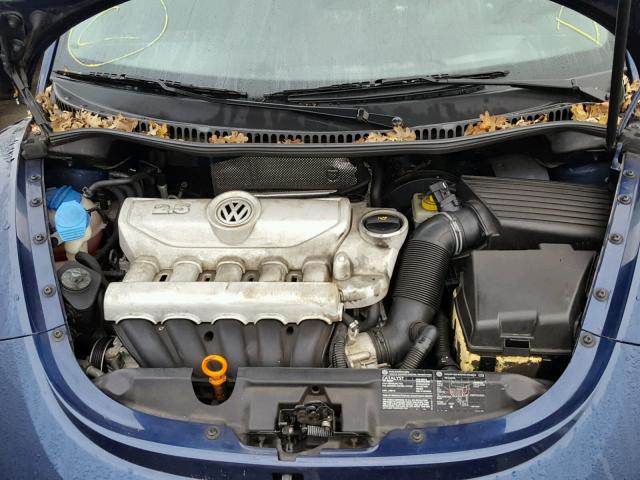 3VWSF31Y16M302168 - 2006 VOLKSWAGEN NEW BEETLE BLUE photo 7