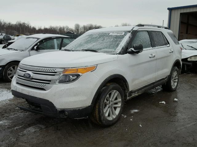 1FM5K8D80DGB32697 - 2013 FORD EXPLORER X WHITE photo 2