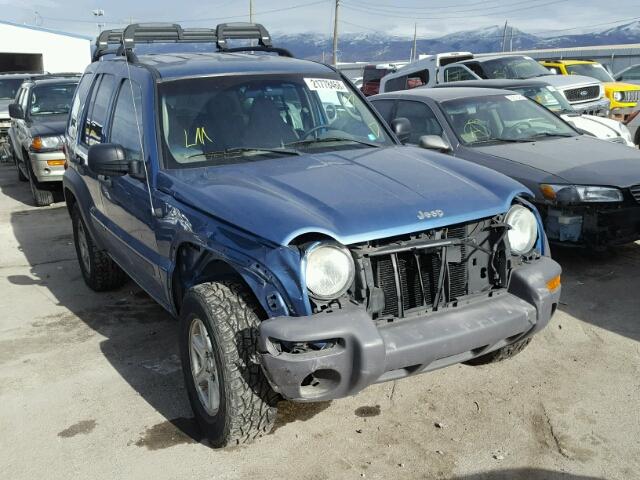 1J4GL48K44W179742 - 2004 JEEP LIBERTY SP BLUE photo 1