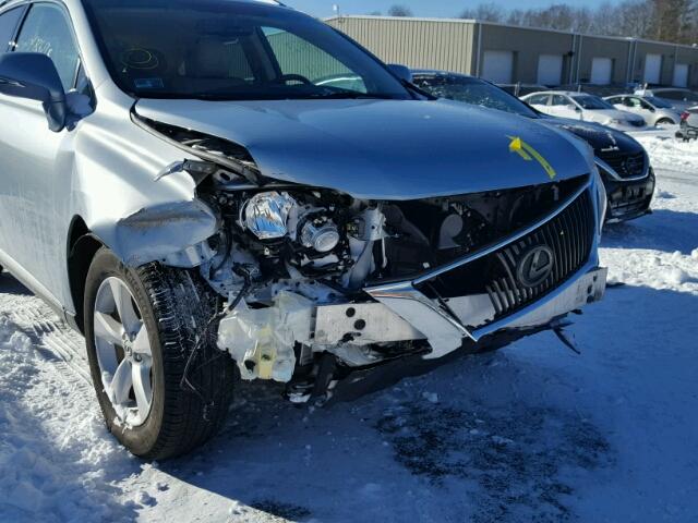 2T2BK1BA5BC080592 - 2011 LEXUS RX 350 BLUE photo 9