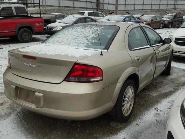 1C3EL46X14N217675 - 2004 CHRYSLER SEBRING LX GOLD photo 4