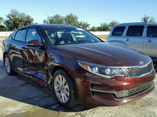 5XXGU4L36HG163259 - 2017 KIA OPTIMA EX MAROON photo 1