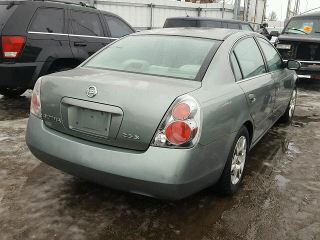 1N4AL11D25C247633 - 2005 NISSAN ALTIMA S GREEN photo 4