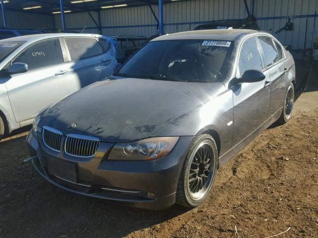 WBAVB73557PA86892 - 2007 BMW 335 I GRAY photo 2