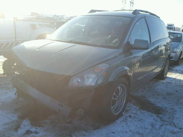 5N1BV28U94N359123 - 2004 NISSAN QUEST S GREEN photo 2