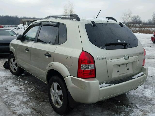 KM8JM12B67U496630 - 2007 HYUNDAI TUCSON GLS BEIGE photo 3