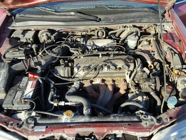 1HGCD5655RA168968 - 1994 HONDA ACCORD EX RED photo 7