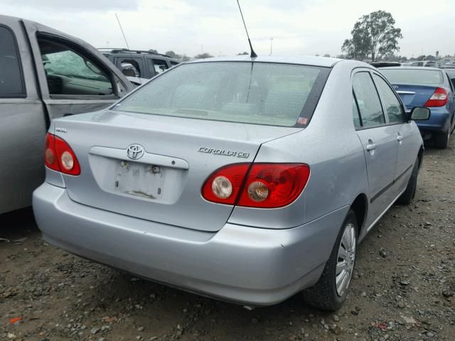 1NXBR32E17Z928097 - 2007 TOYOTA COROLLA CE SILVER photo 4