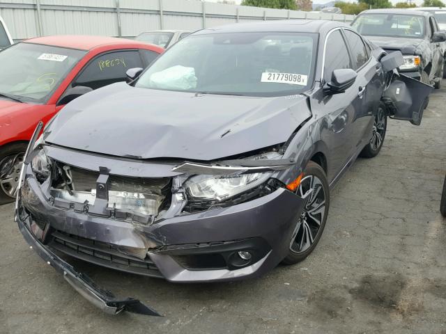 2HGFC1F8XHH639659 - 2017 HONDA CIVIC EX GRAY photo 2