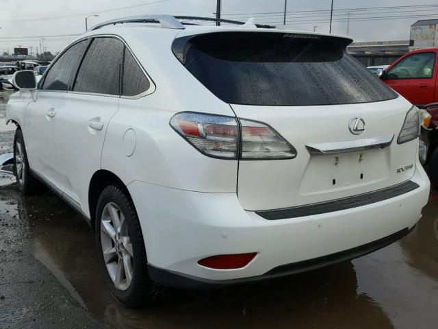 JTJZK1BA0B2003269 - 2011 LEXUS RX 350 WHITE photo 3