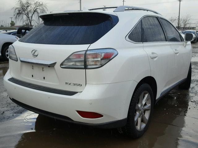 JTJZK1BA0B2003269 - 2011 LEXUS RX 350 WHITE photo 4