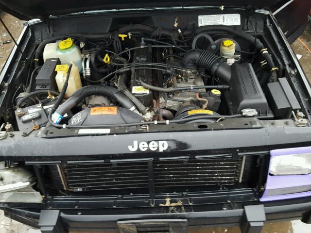 1J4FJ68S4TL289672 - 1996 JEEP CHEROKEE S BLACK photo 7