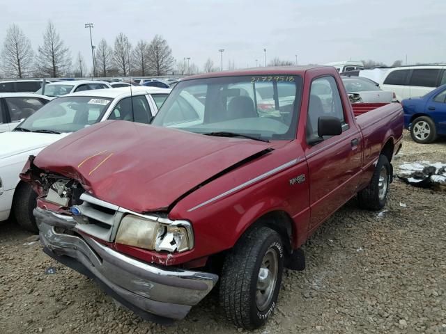 1FTCR10A5SUC22093 - 1995 FORD RANGER RED photo 2