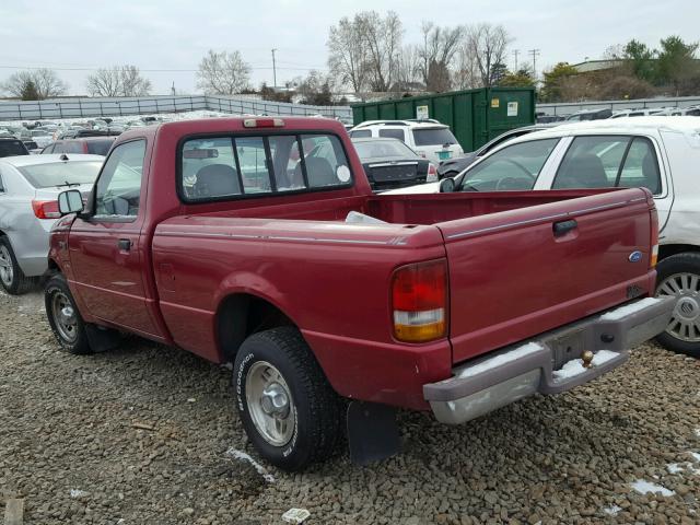 1FTCR10A5SUC22093 - 1995 FORD RANGER RED photo 3