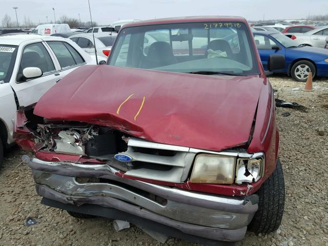 1FTCR10A5SUC22093 - 1995 FORD RANGER RED photo 7