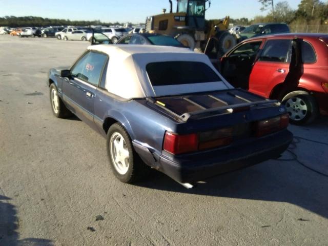 1FACP44E9PF153138 - 1993 FORD MUSTANG LX BLUE photo 3