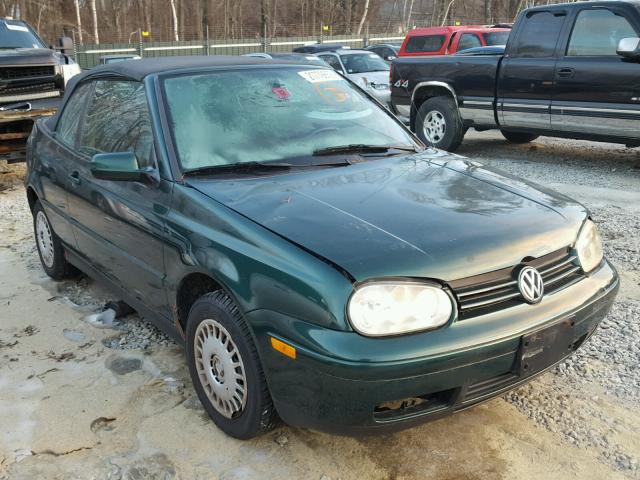 3VWCB61E3XM814121 - 1999 VOLKSWAGEN CABRIO GL GREEN photo 1