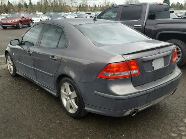 YS3FH41U161135379 - 2006 SAAB 9-3 AERO GRAY photo 3