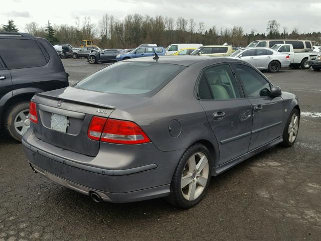 YS3FH41U161135379 - 2006 SAAB 9-3 AERO GRAY photo 4