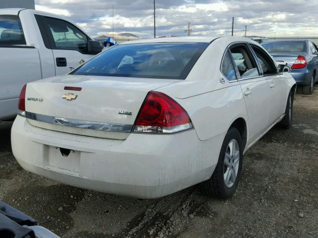 2G1WB55K689185693 - 2008 CHEVROLET IMPALA LS WHITE photo 4