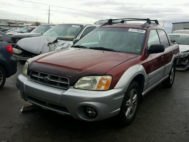 4S4BT62C646102122 - 2004 SUBARU BAJA SPORT MAROON photo 2