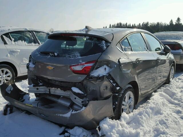 3G1BE6SM2HS552786 - 2017 CHEVROLET CRUZE LT GRAY photo 4