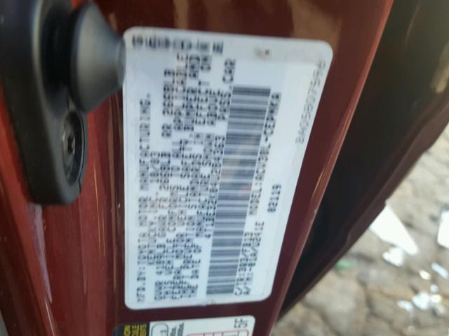 4T1BE32K04U284363 - 2004 TOYOTA CAMRY LE MAROON photo 10