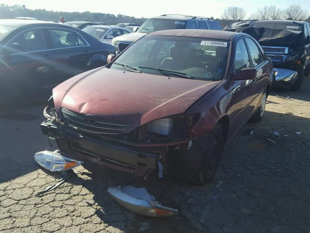 4T1BE32K04U284363 - 2004 TOYOTA CAMRY LE MAROON photo 2