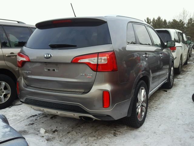 5XYKWDA78EG527330 - 2014 KIA SORENTO SX GRAY photo 4