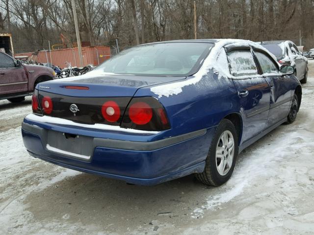 2G1WF52E959344060 - 2005 CHEVROLET IMPALA 蓝色 照片 4