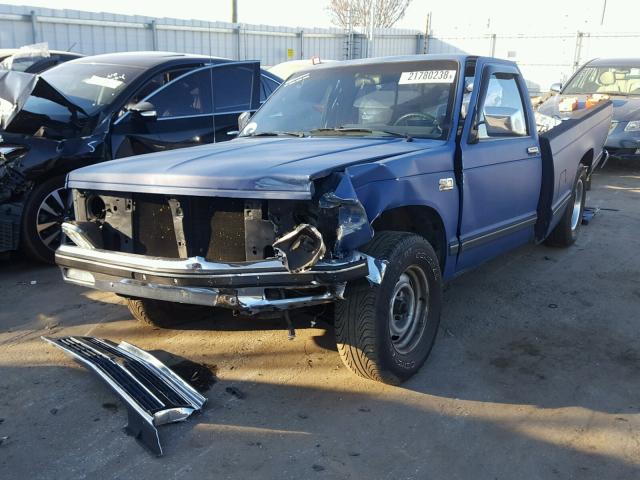 1GCCS14R4H2164891 - 1987 CHEVROLET S TRUCK S1 BLUE photo 2