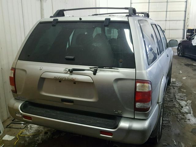 JN8DR09Y52W702268 - 2002 NISSAN PATHFINDER GRAY photo 4