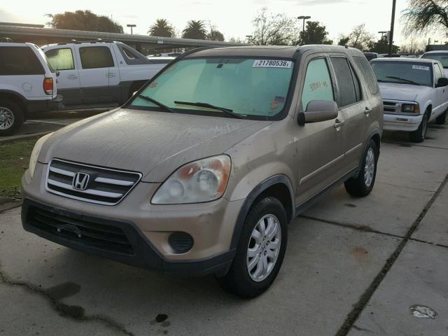 JHLRD78975C048059 - 2005 HONDA CR-V SE TAN photo 2