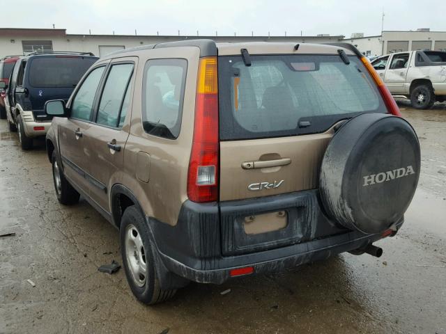 SHSRD78443U130826 - 2003 HONDA CR-V LX TAN photo 3