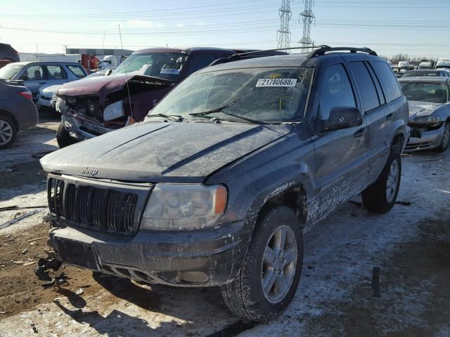 1J4GX58J23C531072 - 2003 JEEP GRAND CHER GRAY photo 2