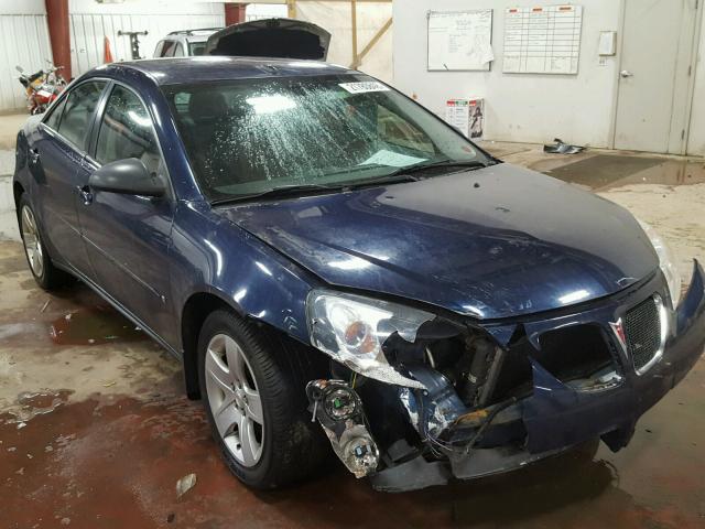 1G2ZG57B194179568 - 2009 PONTIAC G6 BLUE photo 1